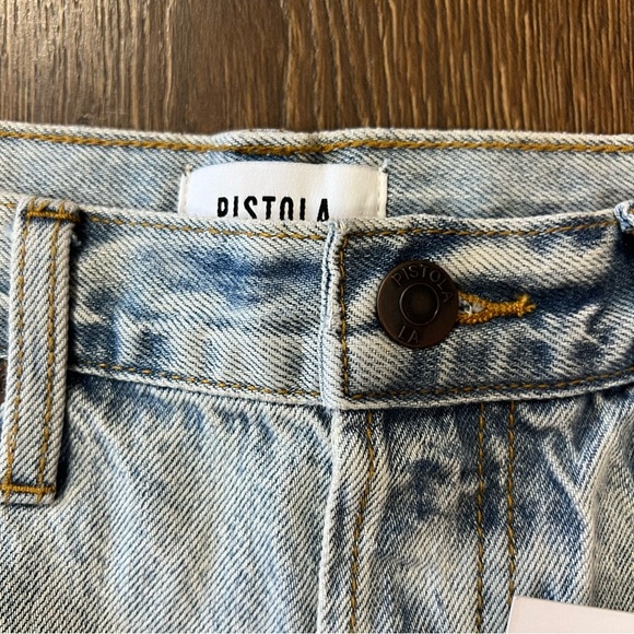 🆕 Pistola Devin High Rise Mom Cut Off Short-100% cotton SZ 27/4 - Picture 3 of 6